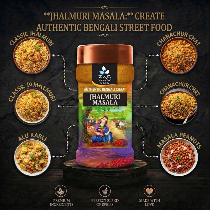 Jhalmuri Masala | Spicy Puffed Rice Seasoning | Natural Ingredients | No MSG | 365 Spicery