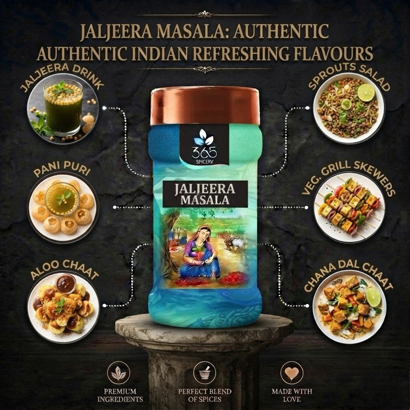 Jaljeera Masala | Refreshing Tangy Drink Seasoning | Vegan | No Artificial Colours | 365 Spicery