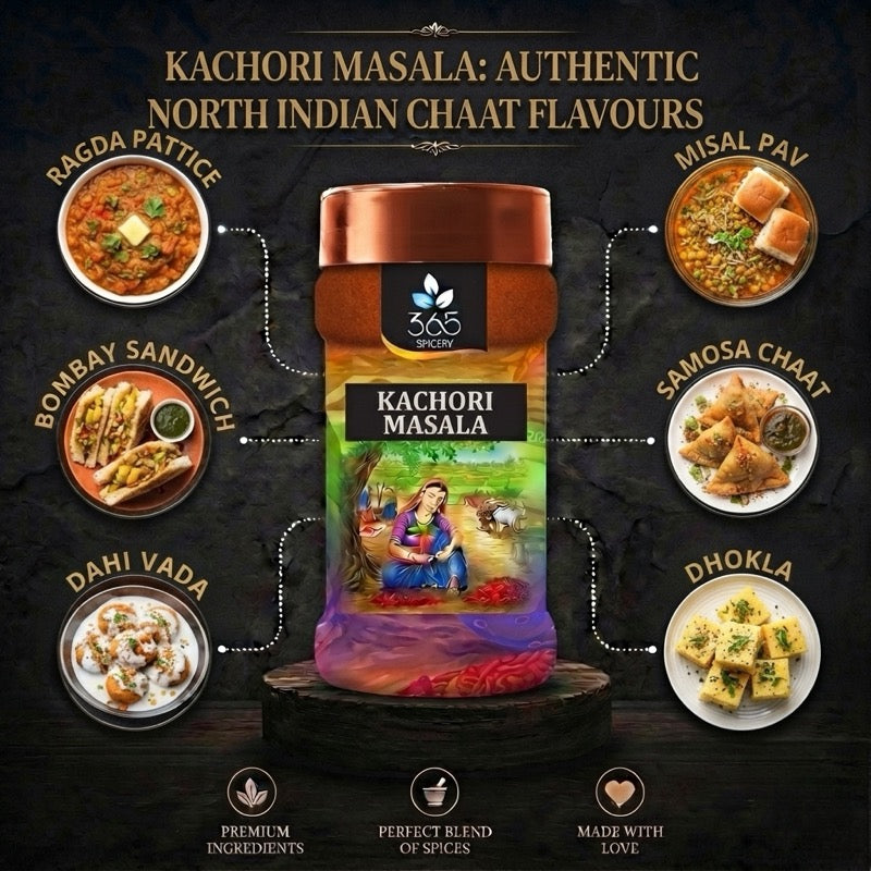 Kachori Masala | Traditional Savoury Filling Blend | Vegan | No Artificial Colours | 365 Spicery