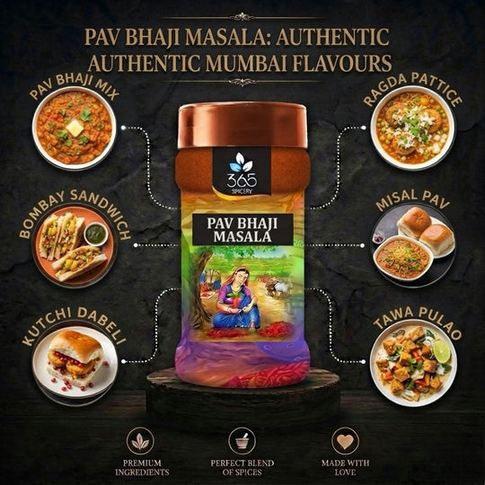 Pav Bhaji Masala | Classic Vegetable Curry Blend | Vegan | No Artificial Flavours | 365 Spicery