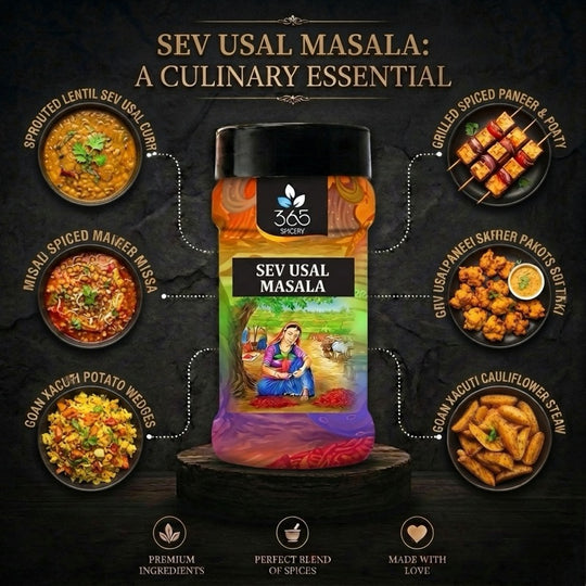 Sev Usal Masala | Authentic Street Food Spice Mix | Vegan | No Artificial Flavours | 365 Spicery