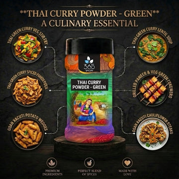 Thai Curry Powder - Green | Authentic Aromatic Spice Blend | Vegan | No Artificial Flavours | 365 Spicery