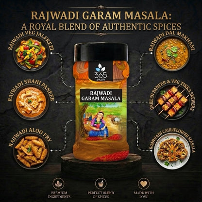 Rajwadi Garam Masala | Traditional Royal Spice Blend | Premium Quality | No Artificial Flavours | 365 Spicery
