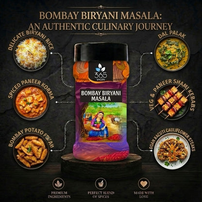 Bombay Biryani Masala | Aromatic Layered Rice Seasoning | Gluten-Free | Natural Ingredients | 365 Spicery