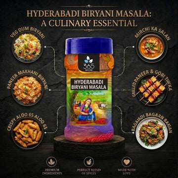 Hyderabadi Biryani Masala | Iconic Spicy Aromatic Rice Blend | Vegan | Gluten-Free | No Artificial Colours | 365 Spicery