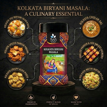 Kolkata Biryani Masala | Traditional Aromatic Rice Seasoning | Vegan | Natural Ingredients | No Artificial Flavours | 365 Spicery