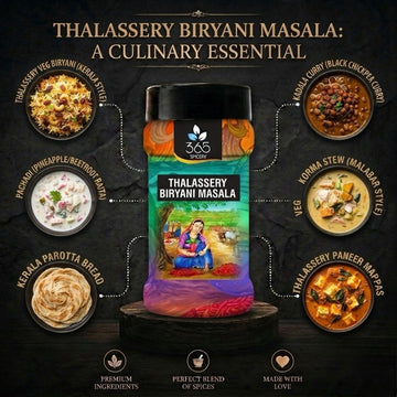 Thalassery Biryani Masala | Authentic Malabar Rice Dish Blend | Vegan | No Artificial Colours | No MSG | 365 Spicery