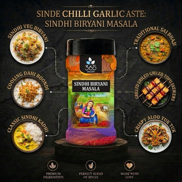 Garlic Pani Puri Masala | Pungent Street Style Water Blend | Natural Ingredients | Gluten-Free | No MSG | 365 Spicery