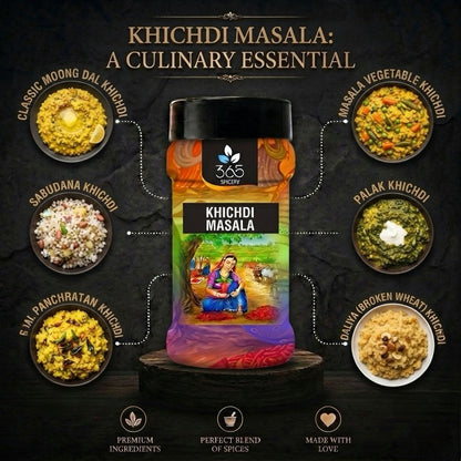Khichdi Masala | Savory Comfort Food Spice Seasoning | Vegan | Gluten-Free | No Artificial Flavours | 365 Spicery