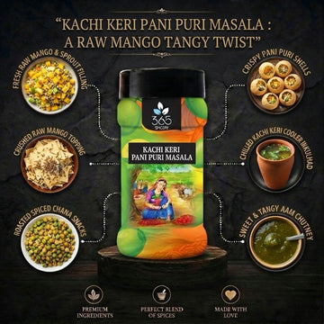 Kachi Keri Pani Puri Masala | Raw Mango Tangy Water Blend | Vegan | Natural Ingredients | No MSG | 365 Spicery