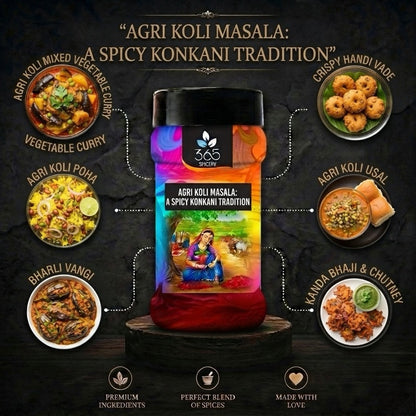Agri Koli Masala | Authentic Coastal Maharashtrian Spice Blend | Vegan | Natural Ingredients | No MSG | 365 Spicery
