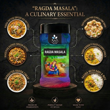 Ragda Masala | Authentic Chickpea Curry Spice Blend | Vegan | Natural Ingredients | No Artificial Colours | 365 Spicery