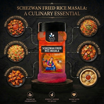 Schezwan Fried Rice Masala | Spicy Indo-Chinese Zesty Blend | Vegan | No Artificial Flavours | Premium Quality | 365 Spicery