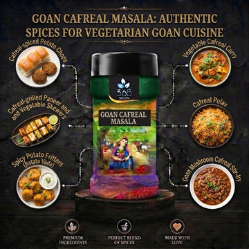 Goan Cafreal Masala | Aromatic Green Herb Spice Blend | No Artificial Flavours | 365 Spicery
