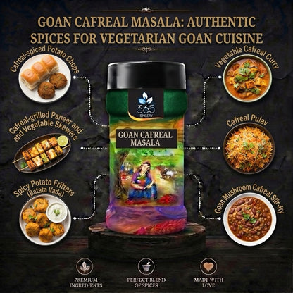 Goan Cafreal Masala | Aromatic Green Herb Spice Blend | No Artificial Flavours | 365 Spicery