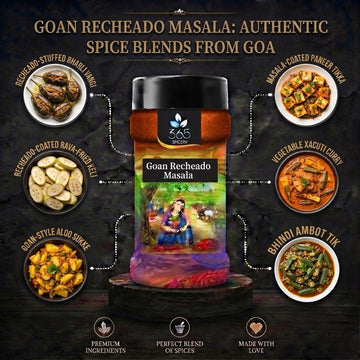 Goan Recheado Masala | Spicy Tangy Coastal Paste Blend | Natural Ingredients | 365 Spicery