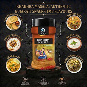 Khakhra Masala | Savory Snack Seasoning Blend | No Artificial Flavours | Gluten-Free | 365 Spicery