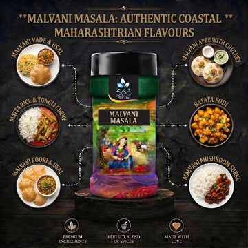 Malvani Masala | Coastal Konkan Spice Blend | Premium Quality | No Artificial Colours | 365 Spicery
