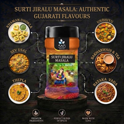 Surti Jiralu Masala | Premium Cumin Digestive Blend | Vegan | No Artificial Colours | 365 Spicery