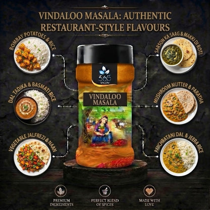Vindaloo Masala | Bold Tangy Indian Gravy Blend | Gluten-Free | Natural Ingredients | 365 Spicery