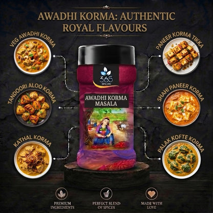 Awadhi Korma Masala | Royal Aromatic Curry Seasoning | Natural Ingredients | Gluten-Free | 365 Spicery