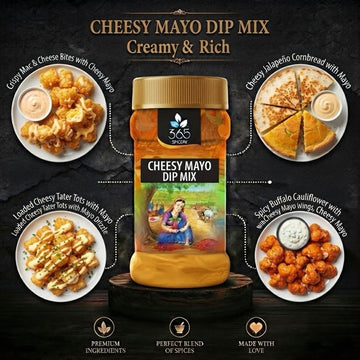 CHEESY MAYO DIP MIX | Rich Savoury Seasoning | No Artificial Flavours | Premium Quality | Party Ready | 365 Spicery
