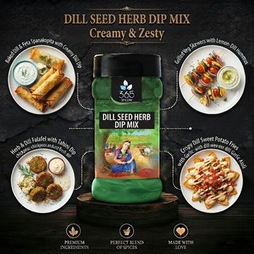 DILL SEED HERB DIP MIX | Fresh Aromatic Seasoning | Gluten-Free | No Artificial Flavours | Made in India | 365 Spicery