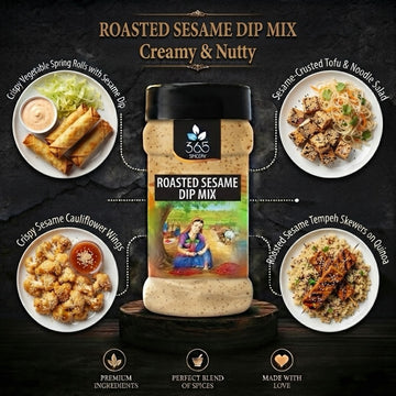 ROASTED SESAME DIP MIX | Nutty Toasted Flavour | Natural Ingredients | No MSG | Premium Quality | 365 Spicery