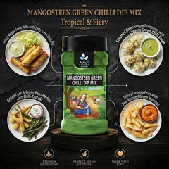 MANGOSTEEN GREEN CHILLI DIP MIX | Exotic Sweet & Spicy | No Artificial Colours | Vegan | Unique Pairing | 365 Spicery