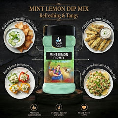 MINT LEMON DIP MIX | Refreshing Zesty Herb Blend | Vegan | No MSG | Perfect for Veggie Platters | 365 Spicery