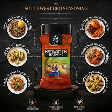 Southwest BBQ Seasoning | Bold Smoky Grill Rub | Vegan | Gluten-Free | No Artificial Colours | 365 Spicery