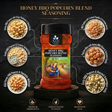 Honey BBQ Popcorn Blend | Sweet & Smoky Snack Seasoning | Natural | No Artificial Colours | 365 Spicery