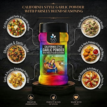 California Style Garlic Powder With Parsley Blend | Premium Herb Mix | Gluten-Free | No MSG | 365 Spicery