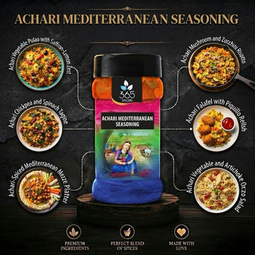 Achari Mediterranean Seasoning | Tangy Pickle Fusion Rub | Vegan | No Artificial Flavours | 365 Spicery