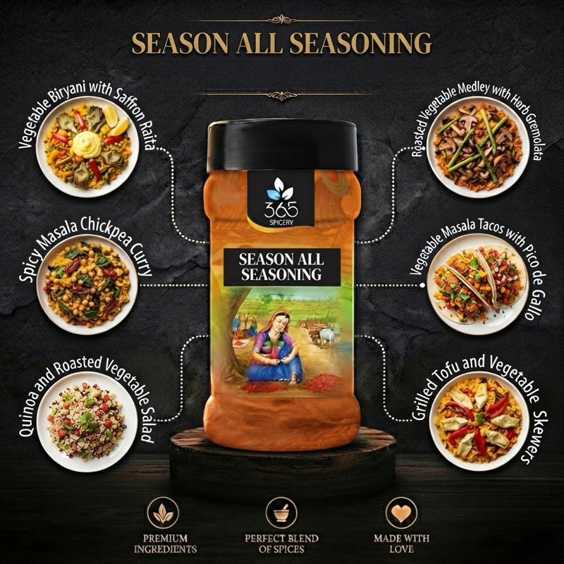 All Purpose Seasoning | Versatile Savory Kitchen Staple | Vegan | Natural Ingredients | 365 Spicery