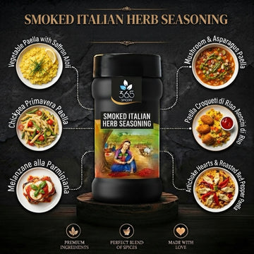 Smoked Italian herb | Aromatic Wood-Fired Blend | No MSG | Premium Quality | 365 Spicery