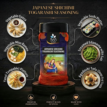 Japanese Shichimi Togarashi Seasoning | Seven Spice Blend | Natural Ingredients | Vegan | 365 Spicery