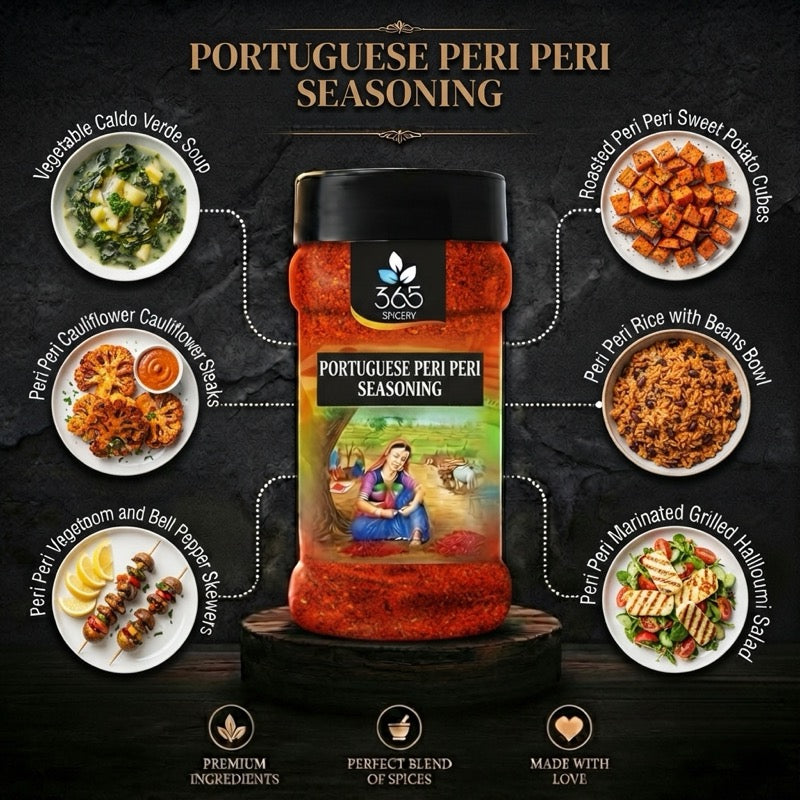 Portuguese Peri Peri Seasoning | Zesty Chilli Grill Rub | No MSG | Premium Quality | 365 Spicery
