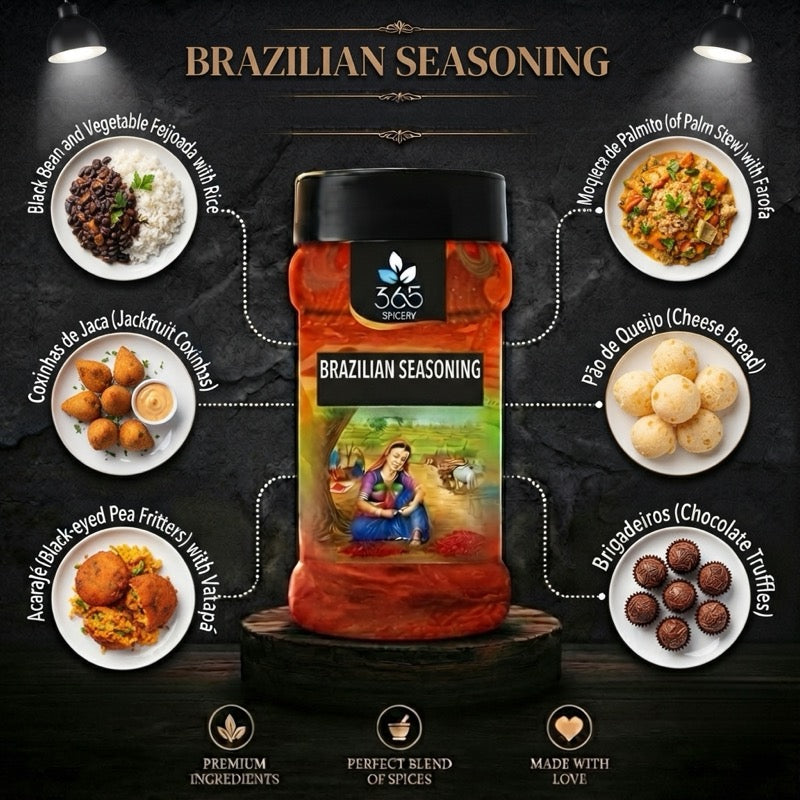 Brazillian Seasoning | Vibrant Exotic Spice Mix | No MSG | Premium Quality | 365 Spicery