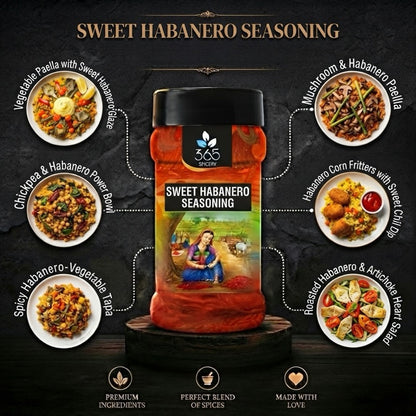Sweet Habanero | Bold Fruity Heat Seasoning | Natural Ingredients | Gluten-Free | 365 Spicery