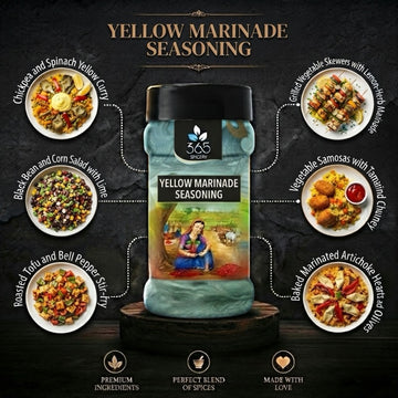 YELLOW MARINADE | Tangy Spice Blend for Grills | Gluten-Free | No Artificial Colours | 365 Spicery