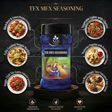 TEX MEX SEASONING | Zesty Spice Blend for Nachos & Tacos | Gluten-Free | No Artificial Flavours | 365 Spicery
