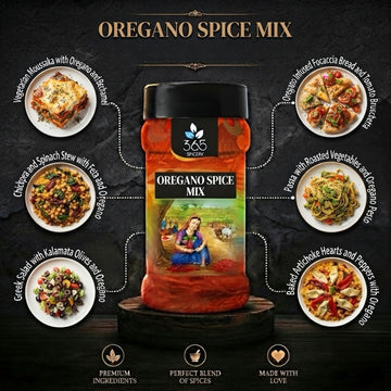 OREGANO SPICE MIX | Premium Dried Herbs for Pizza & Pasta | Vegan | No Artificial Colours | 365 Spicery