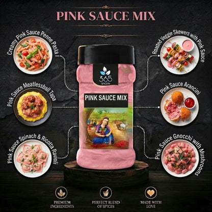 PINK SAUCE MIX | Creamy Tomato Herb Blend | No Artificial Colours | Premium Quality | 365 Spicery