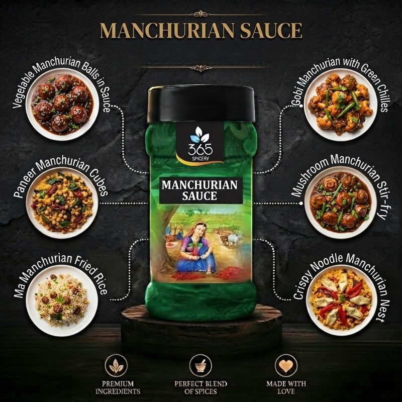 MANCHURIAN SAUCE | Authentic Indo-Chinese Flavor Base | Vegan | No Artificial Flavours | 365 Spicery