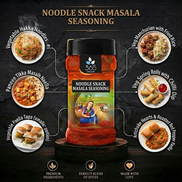 NOODLE SNACK MASALA SEASONING | Savory Instant Spice Blend | Natural Ingredients | 365 Spicery