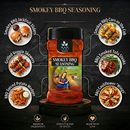 SMOKEY BBQ SEASONING | Rich Grill & Popcorn Spice | No MSG | Natural Ingredients | 365 Spicery