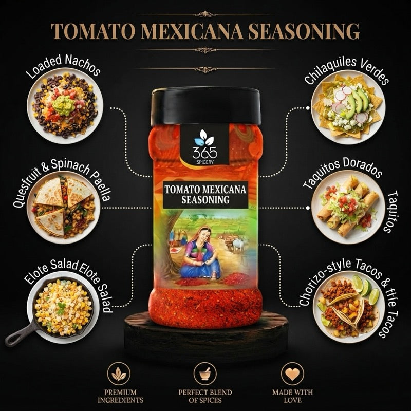 TOMATO MEXICANA SEASONING | Tangy Salsa Style Spice | No Artificial Flavours | 365 Spicery