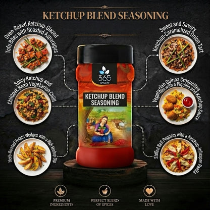 KETCHUP BLEND SEASONING | Sweet Tomato Fry Sprinkle | Vegan | No MSG | Premium Quality | 365 Spicery
