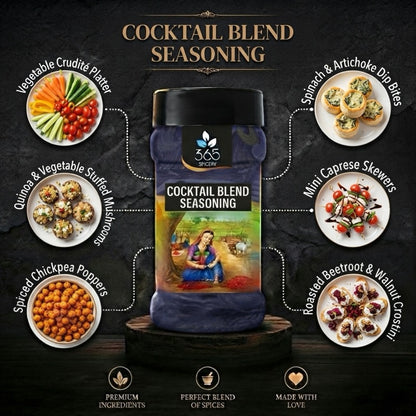 COCKTAIL BLEND SEASONING | Tangy Party Snack Spice | Gluten-Free | No Artificial Flavours | 365 Spicery
